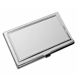 Silver Coloured Business Card Holder